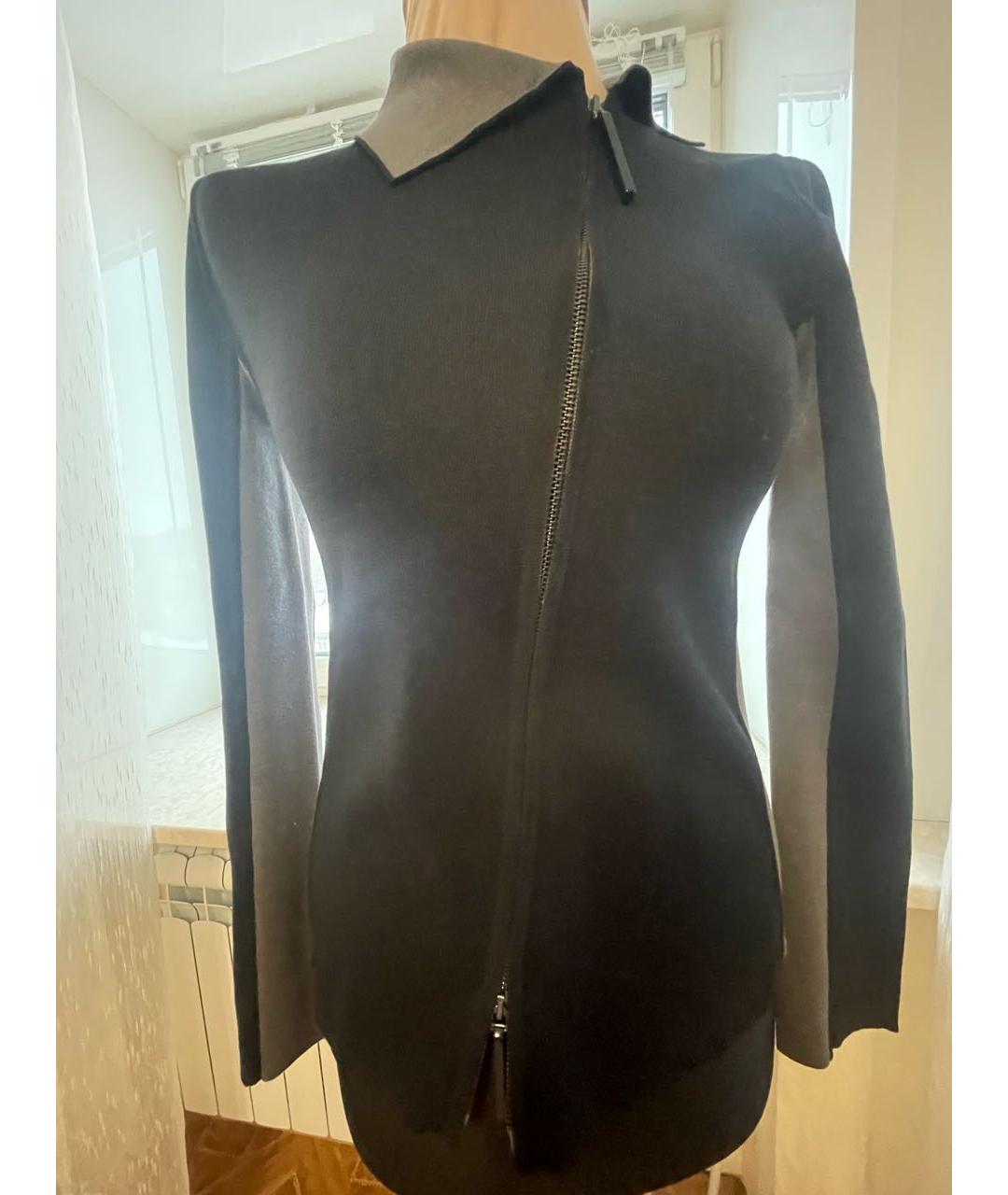 EMPORIO ARMANI Черный хлопковый жакет/пиджак, фото 5