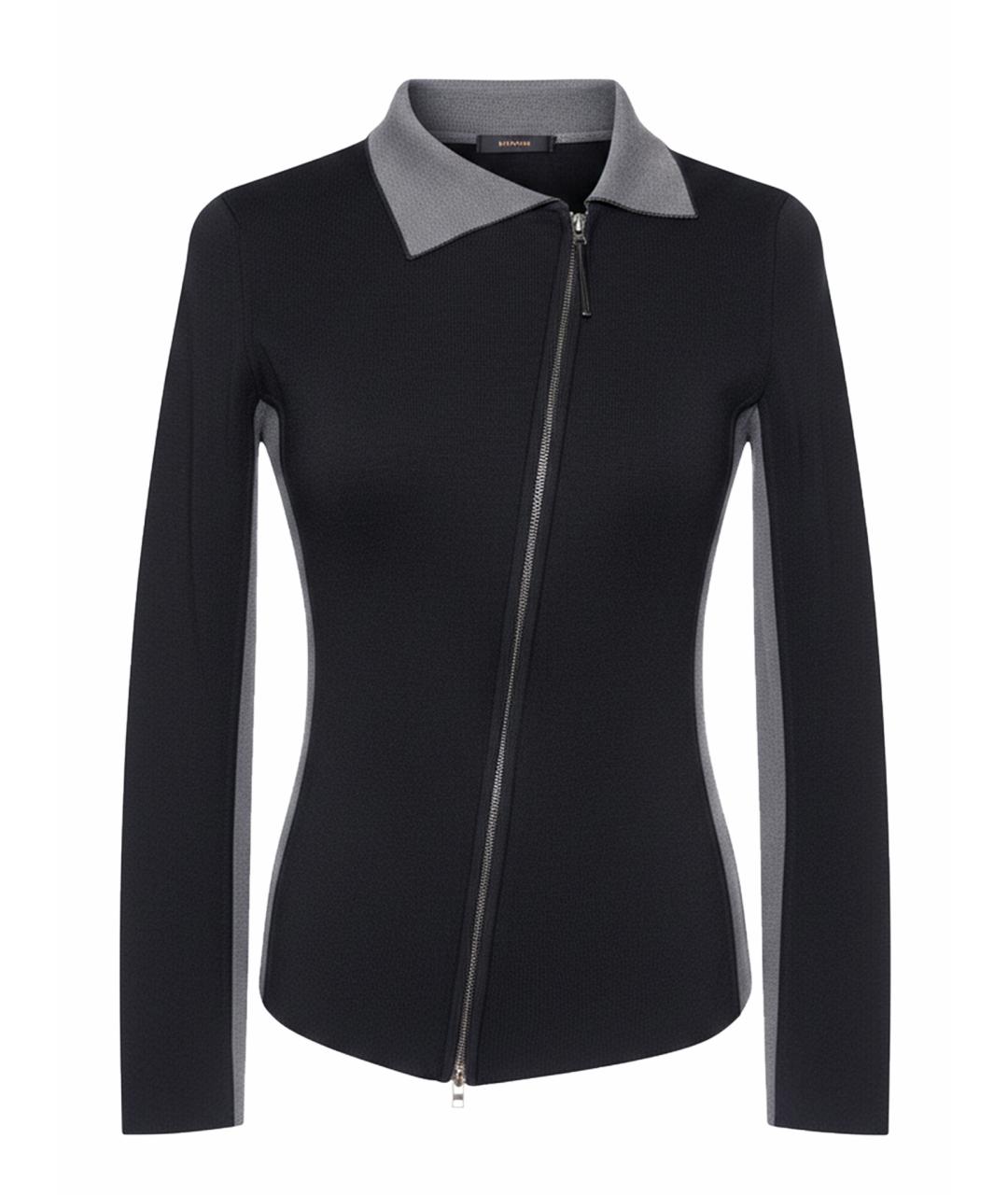 EMPORIO ARMANI Черный хлопковый жакет/пиджак, фото 1