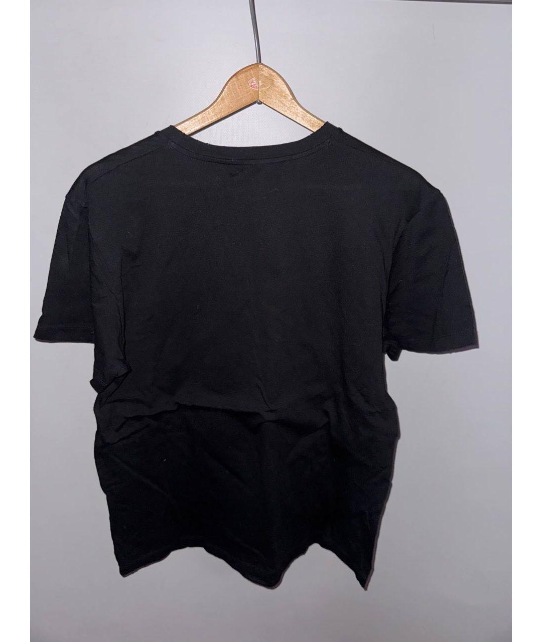 GUCCI Черная хлопковая футболка, фото 2