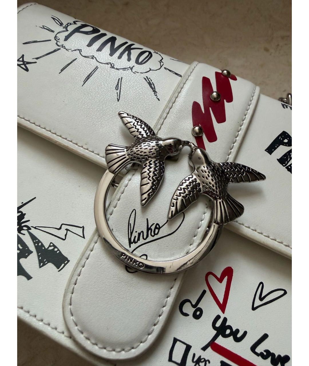 PINKO Белая сумка через плечо, фото 2