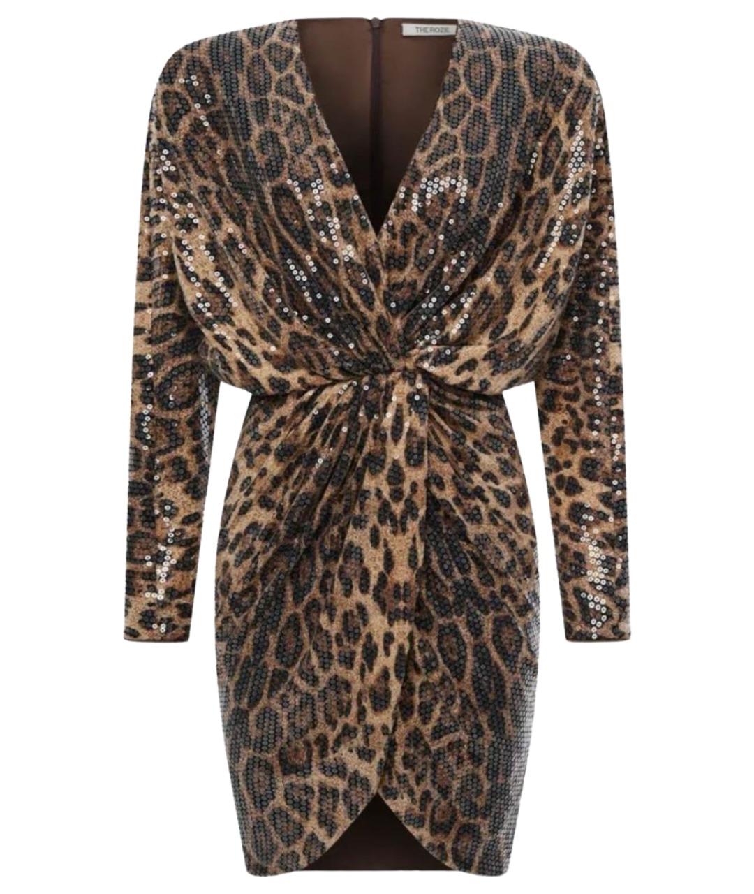 ROZIECORSETS Коричневое полиэстеровое коктейльное платье, фото 1