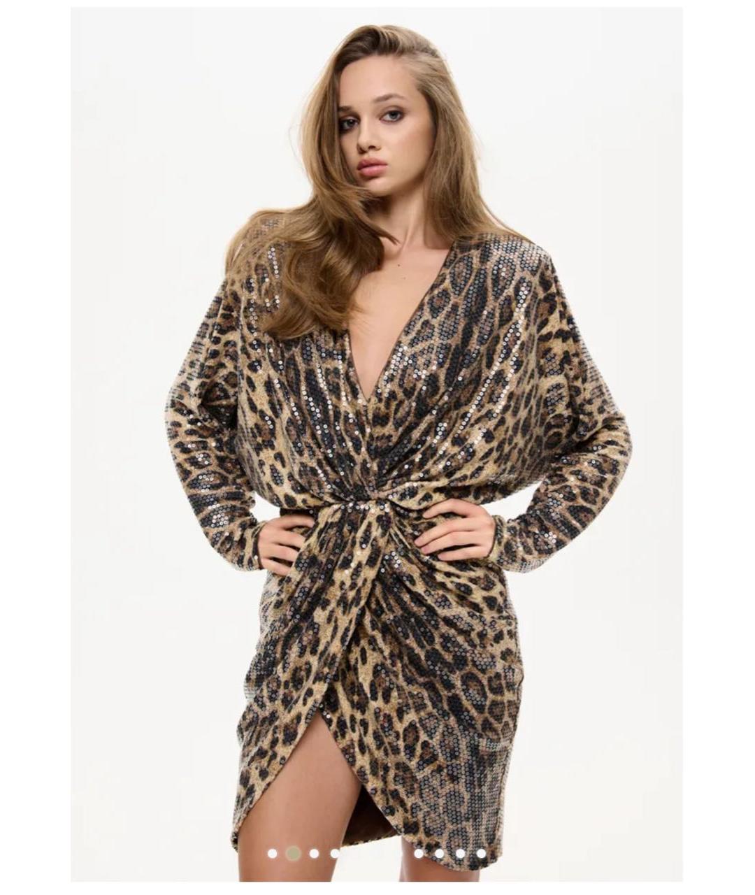 ROZIECORSETS Коричневое полиэстеровое коктейльное платье, фото 7