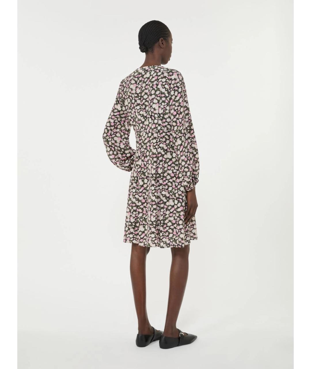 WEEKEND MAX MARA Розовое шелковое повседневное платье, фото 3