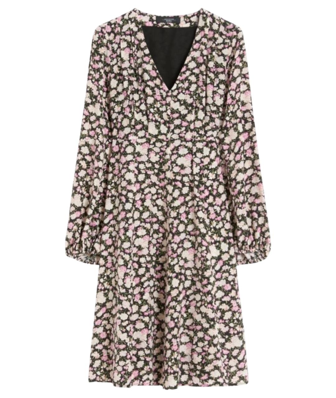 WEEKEND MAX MARA Розовое шелковое повседневное платье, фото 1