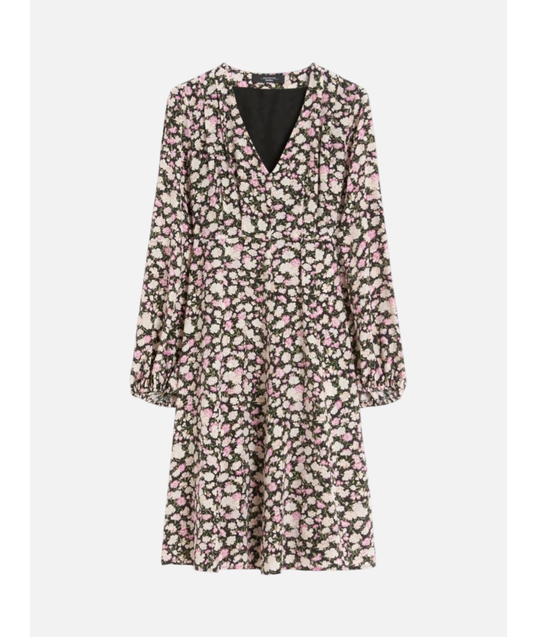 WEEKEND MAX MARA Розовое шелковое повседневное платье, фото 6