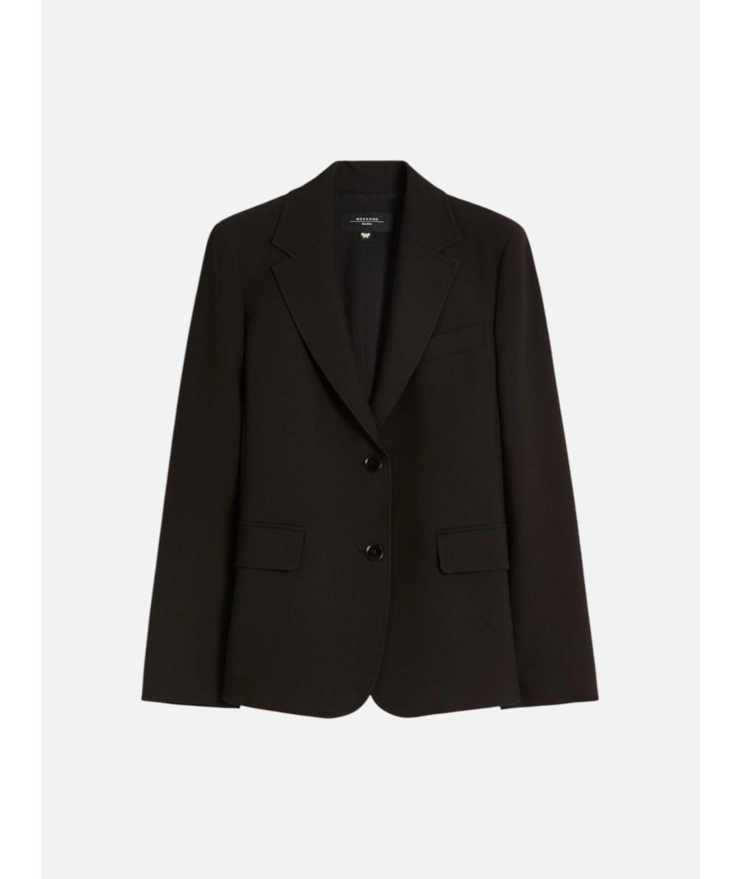 WEEKEND MAX MARA Черный вискозный жакет/пиджак, фото 5