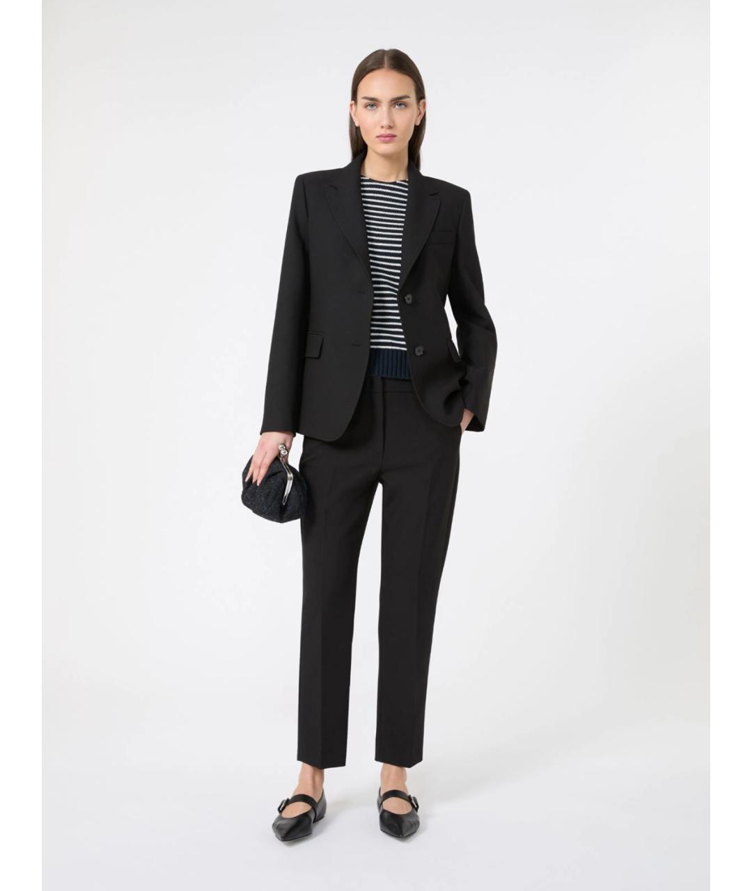 WEEKEND MAX MARA Черный вискозный жакет/пиджак, фото 2