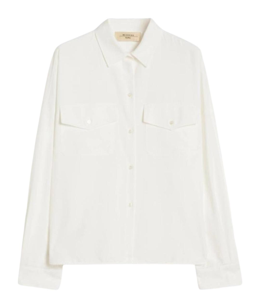 WEEKEND MAX MARA Белая хлопковая рубашка, фото 1