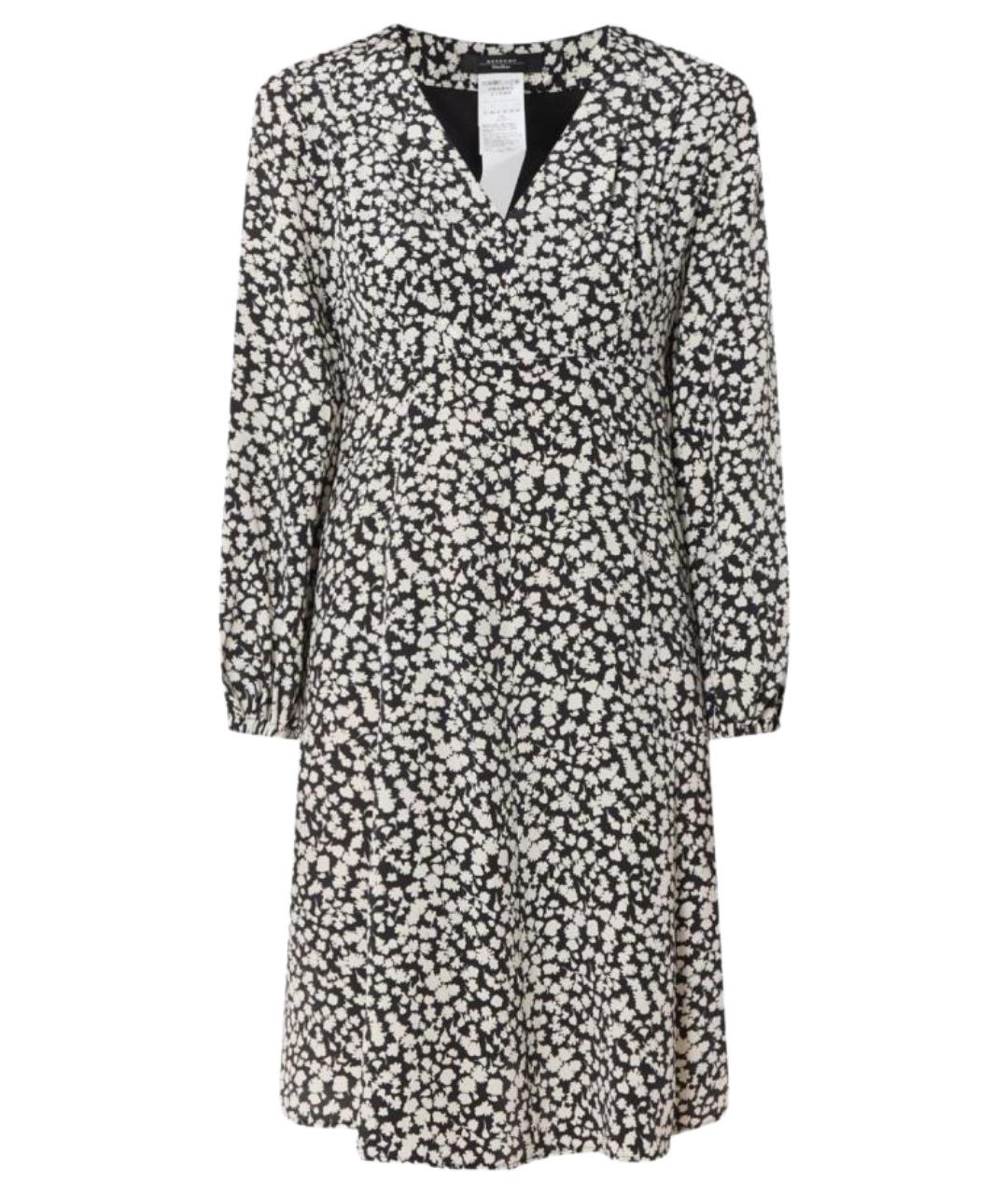 WEEKEND MAX MARA Черное шелковое повседневное платье, фото 1