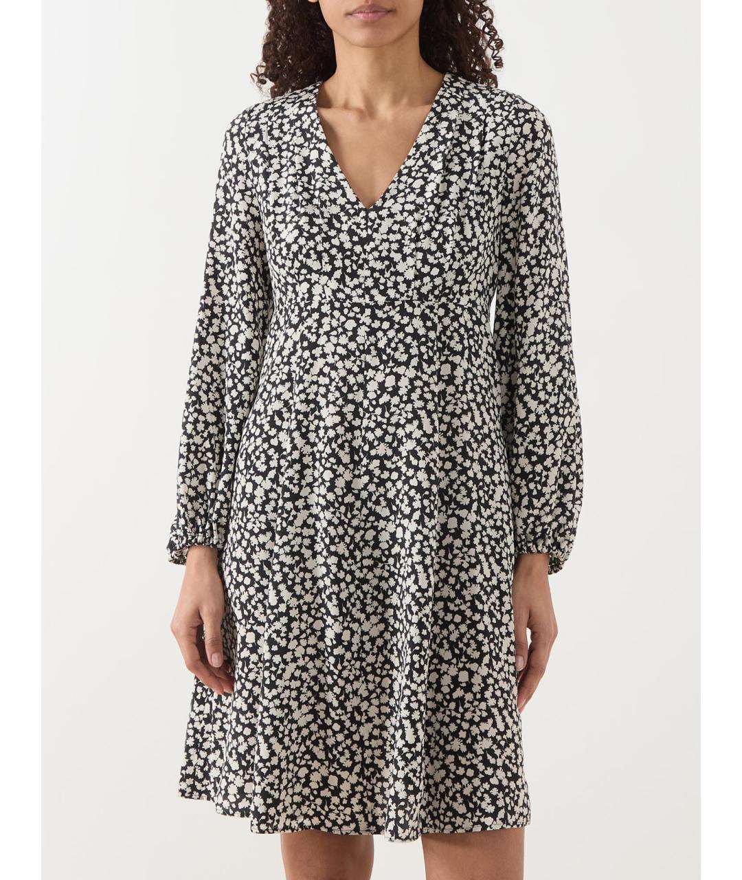 WEEKEND MAX MARA Черное шелковое повседневное платье, фото 3