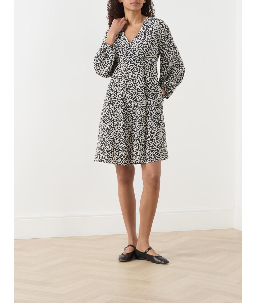 WEEKEND MAX MARA Черное шелковое повседневное платье, фото 2