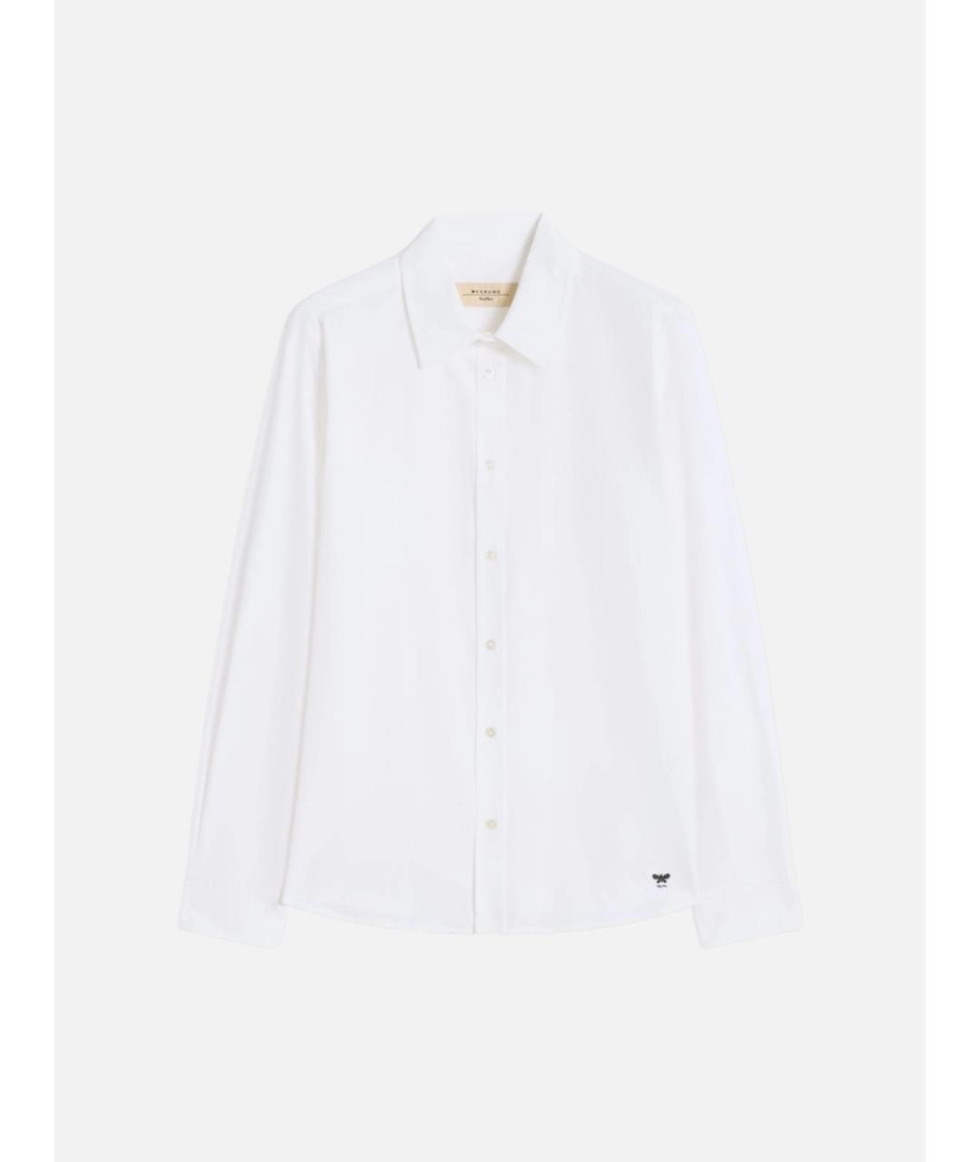 WEEKEND MAX MARA Белая хлопковая рубашка, фото 6