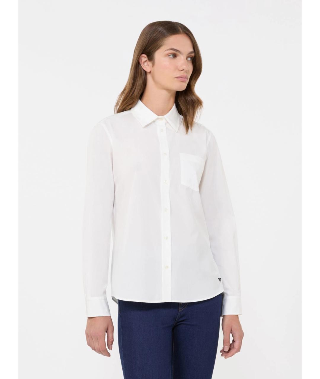 WEEKEND MAX MARA Белая хлопковая рубашка, фото 3