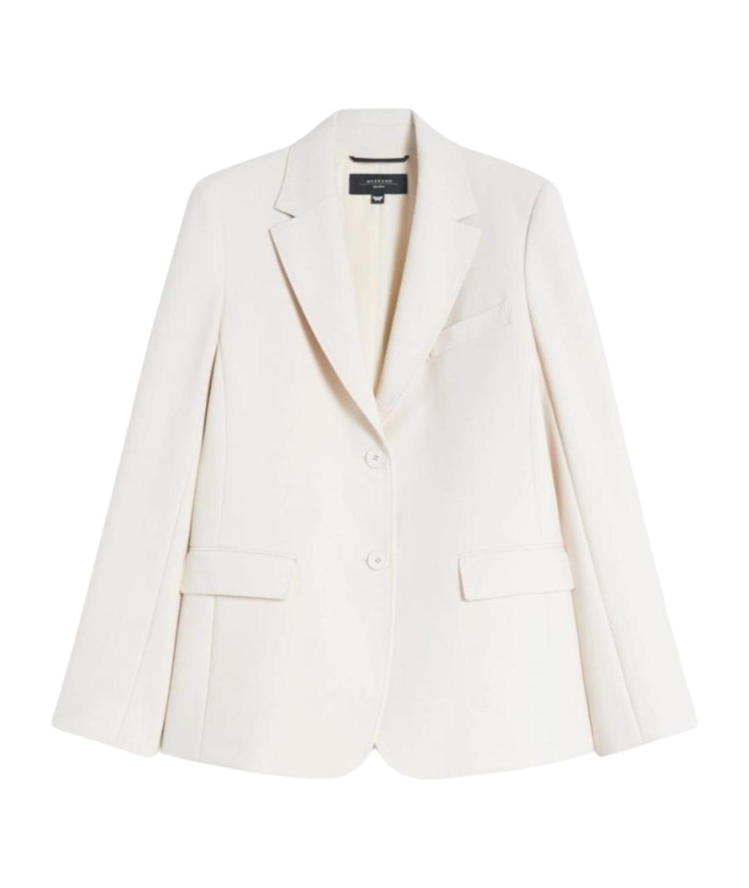 WEEKEND MAX MARA Бежевый полиэстеровый жакет/пиджак, фото 1