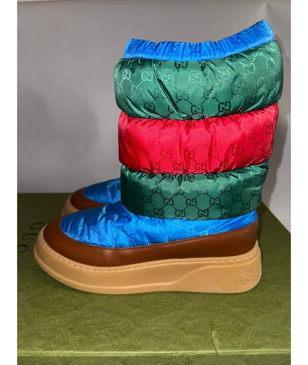 GUCCI Мульти высокие ботинки, фото 4