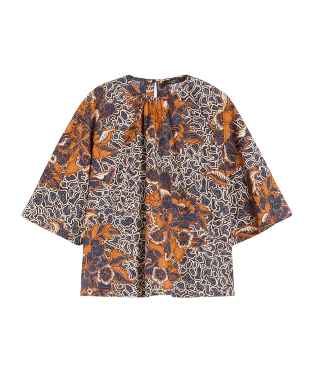 WEEKEND MAX MARA Мульти хлопковая рубашка, фото 1