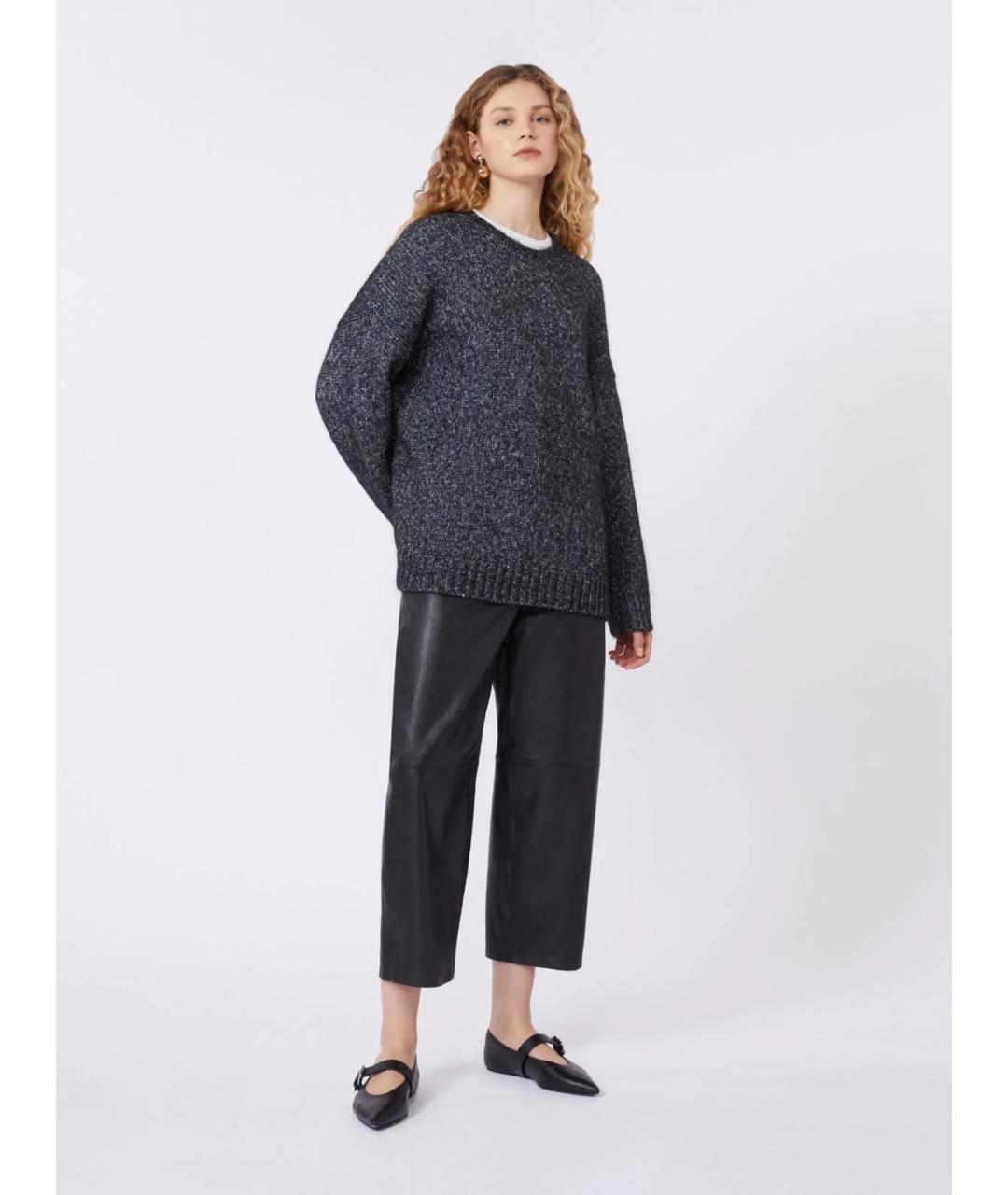WEEKEND MAX MARA Серый шерстяной джемпер / свитер, фото 2