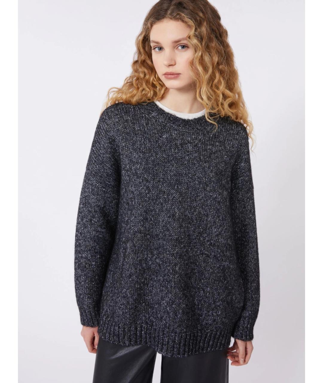 WEEKEND MAX MARA Серый шерстяной джемпер / свитер, фото 5