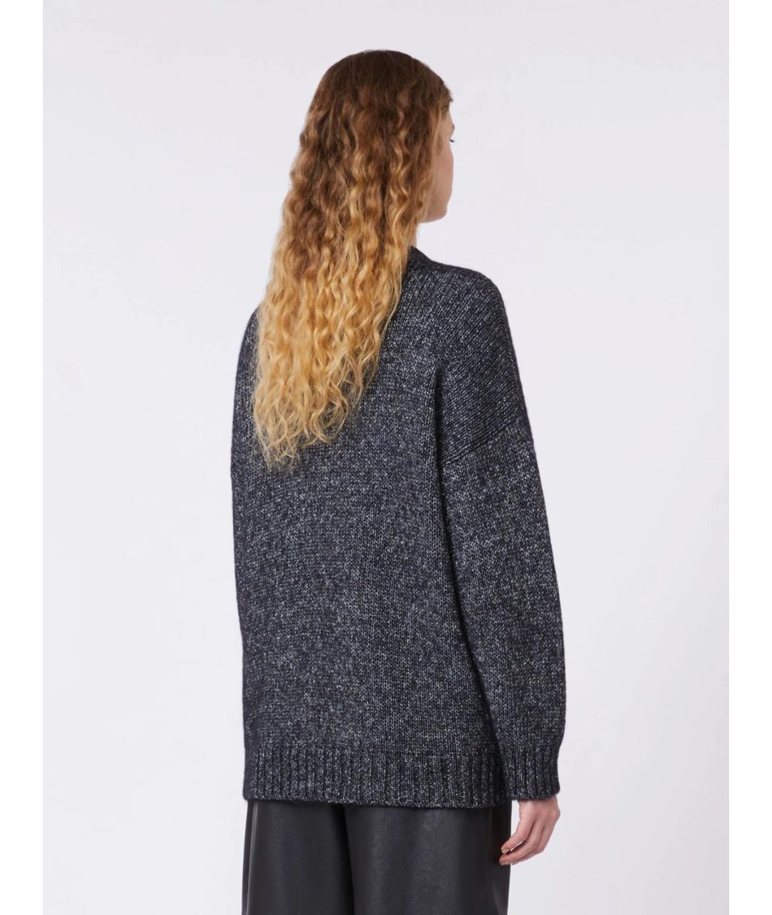 WEEKEND MAX MARA Серый шерстяной джемпер / свитер, фото 4