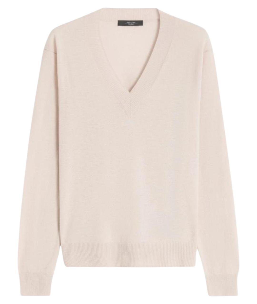 WEEKEND MAX MARA Бежевый шерстяной джемпер / свитер, фото 1