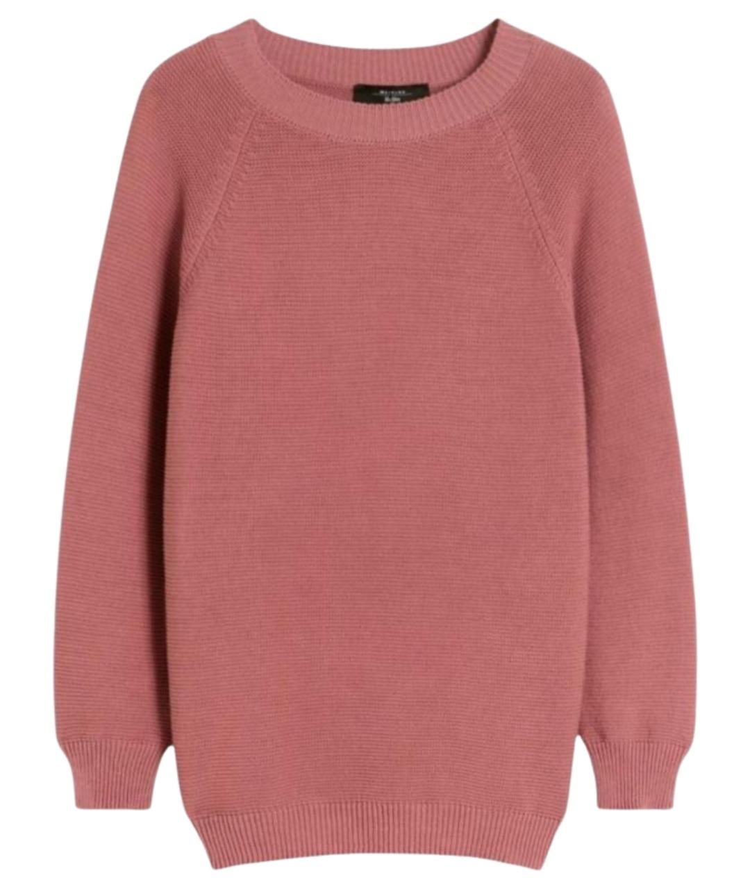 WEEKEND MAX MARA Розовый хлопковый джемпер / свитер, фото 1