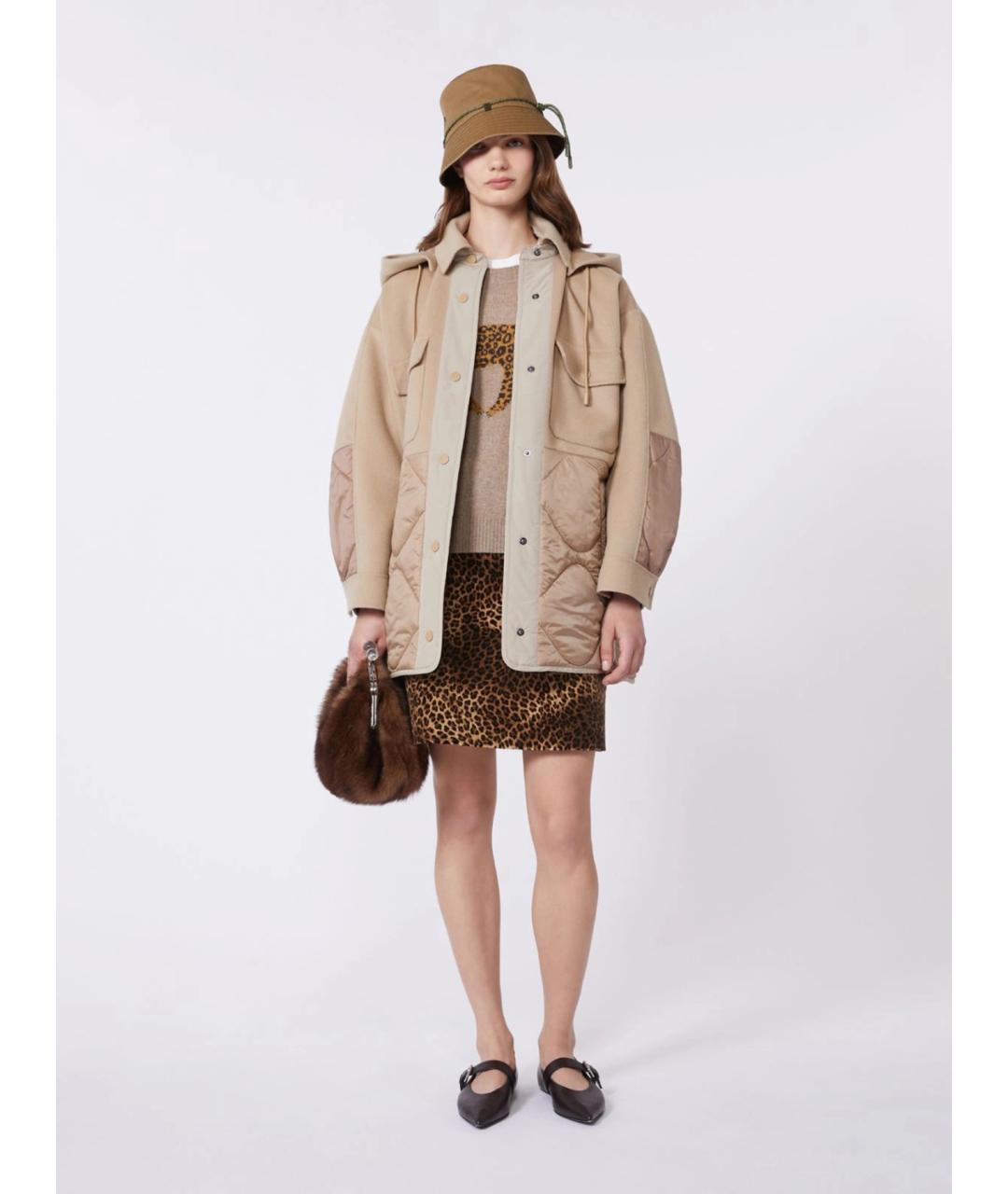 WEEKEND MAX MARA Коричневый кашемировый джемпер / свитер, фото 2