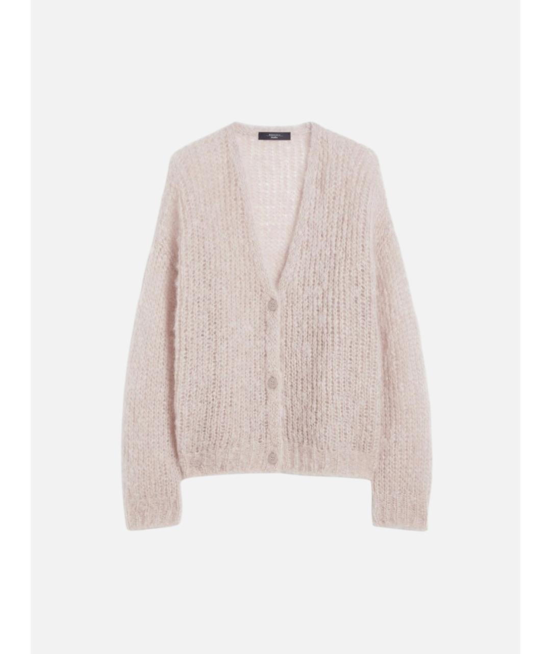 WEEKEND MAX MARA Розовый шерстяной кардиган, фото 6