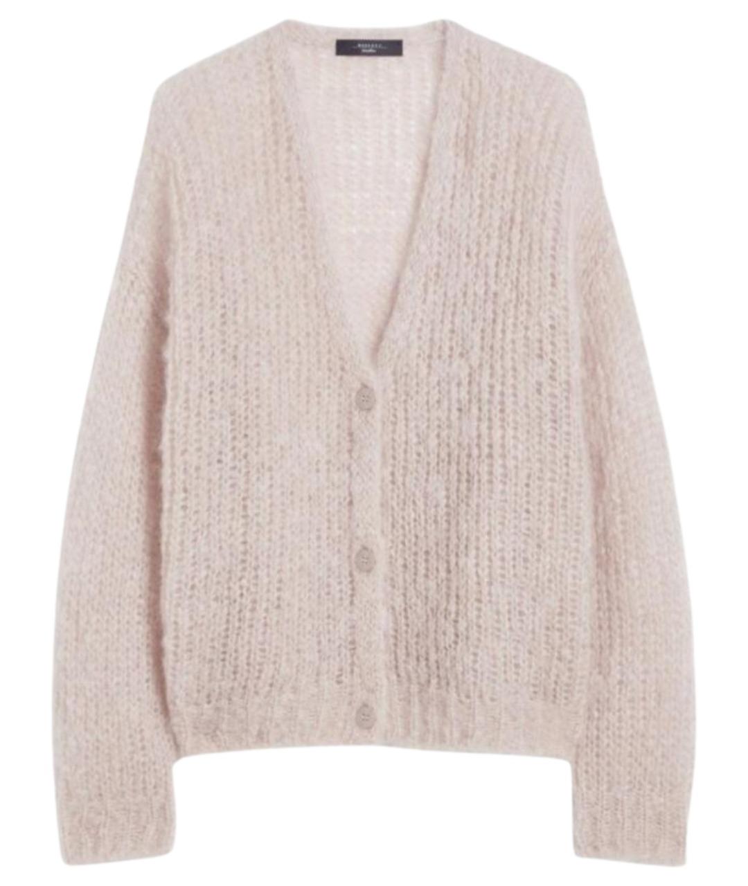 WEEKEND MAX MARA Розовый шерстяной кардиган, фото 1