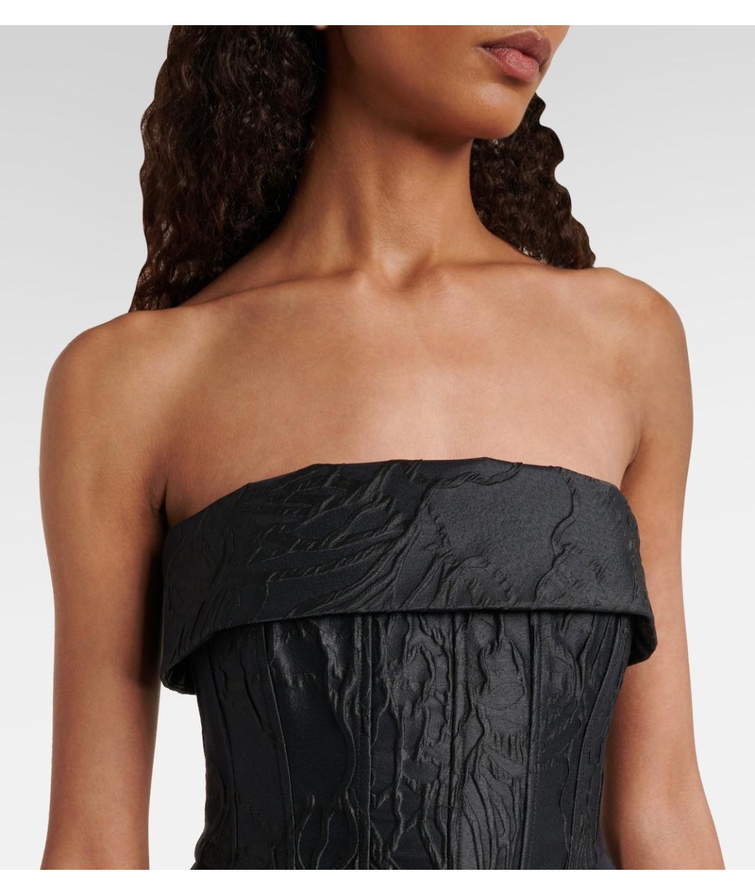 REBECCA VALLANCE Черное полиэстеровое коктейльное платье, фото 4