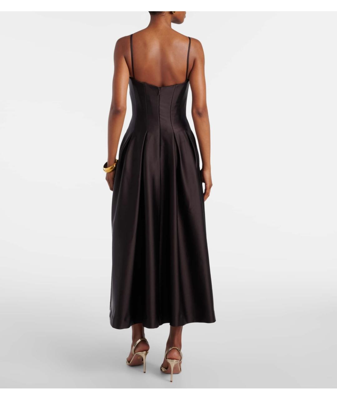 REBECCA VALLANCE Коричневое полиэстеровое коктейльное платье, фото 3
