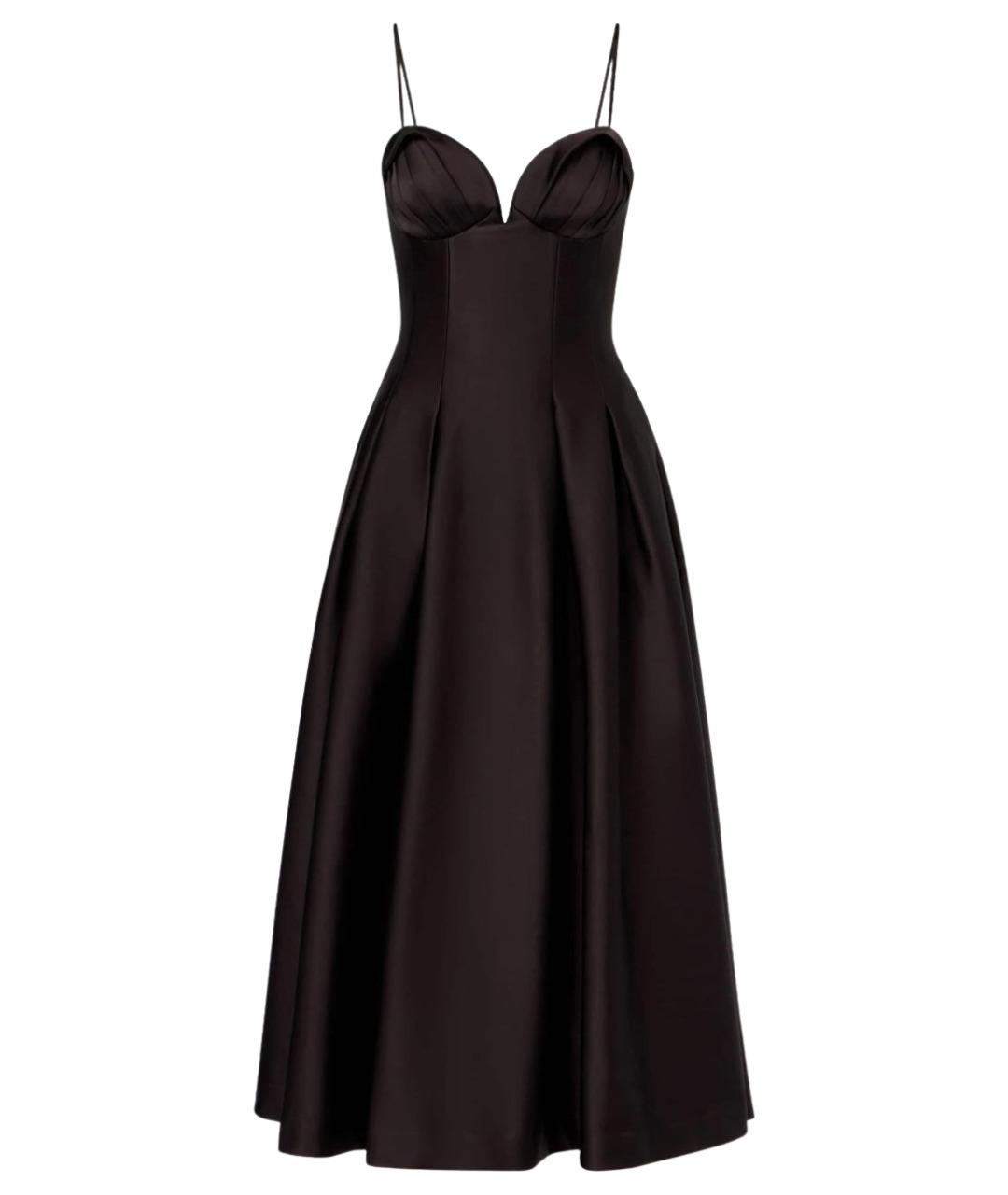 REBECCA VALLANCE Коричневое полиэстеровое коктейльное платье, фото 1