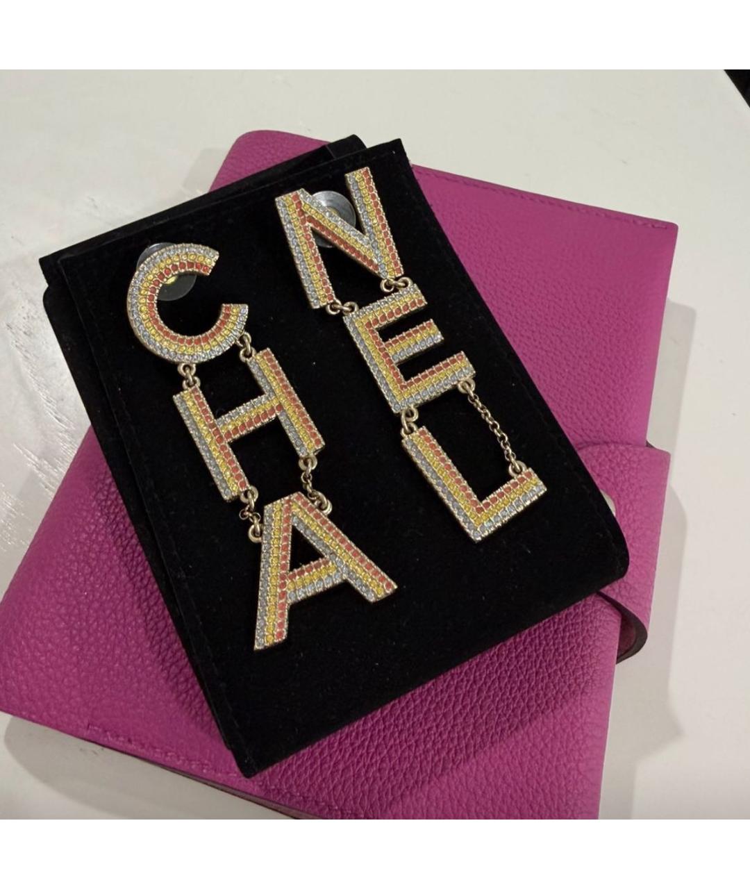 CHANEL Золотые серьги, фото 5