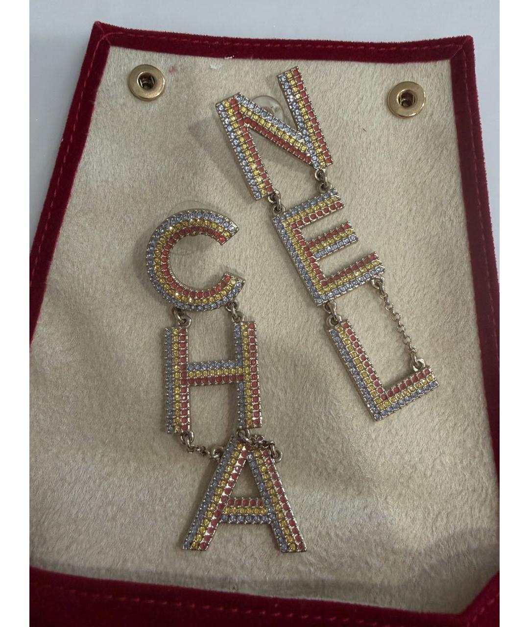 CHANEL Золотые серьги, фото 3