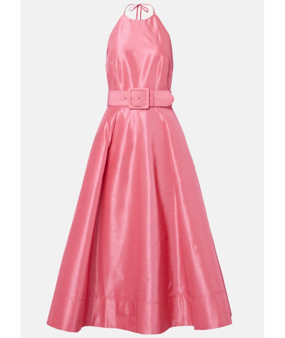 REBECCA VALLANCE Розовое полиэстеровое коктейльное платье, фото 7