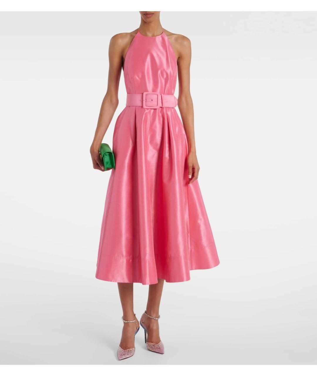 REBECCA VALLANCE Розовое полиэстеровое коктейльное платье, фото 2