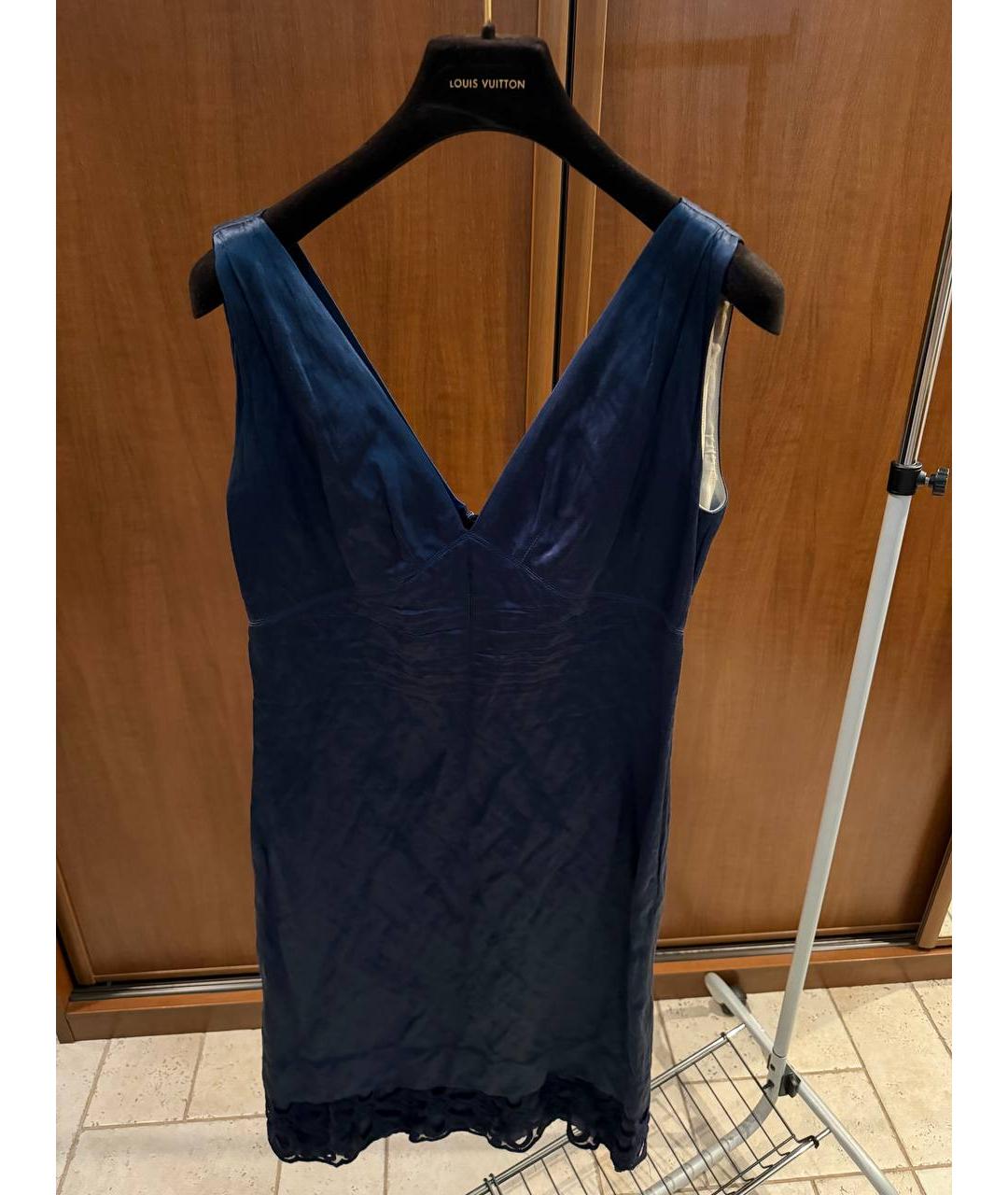LOUIS VUITTON Темно-синее вечернее платье, фото 4