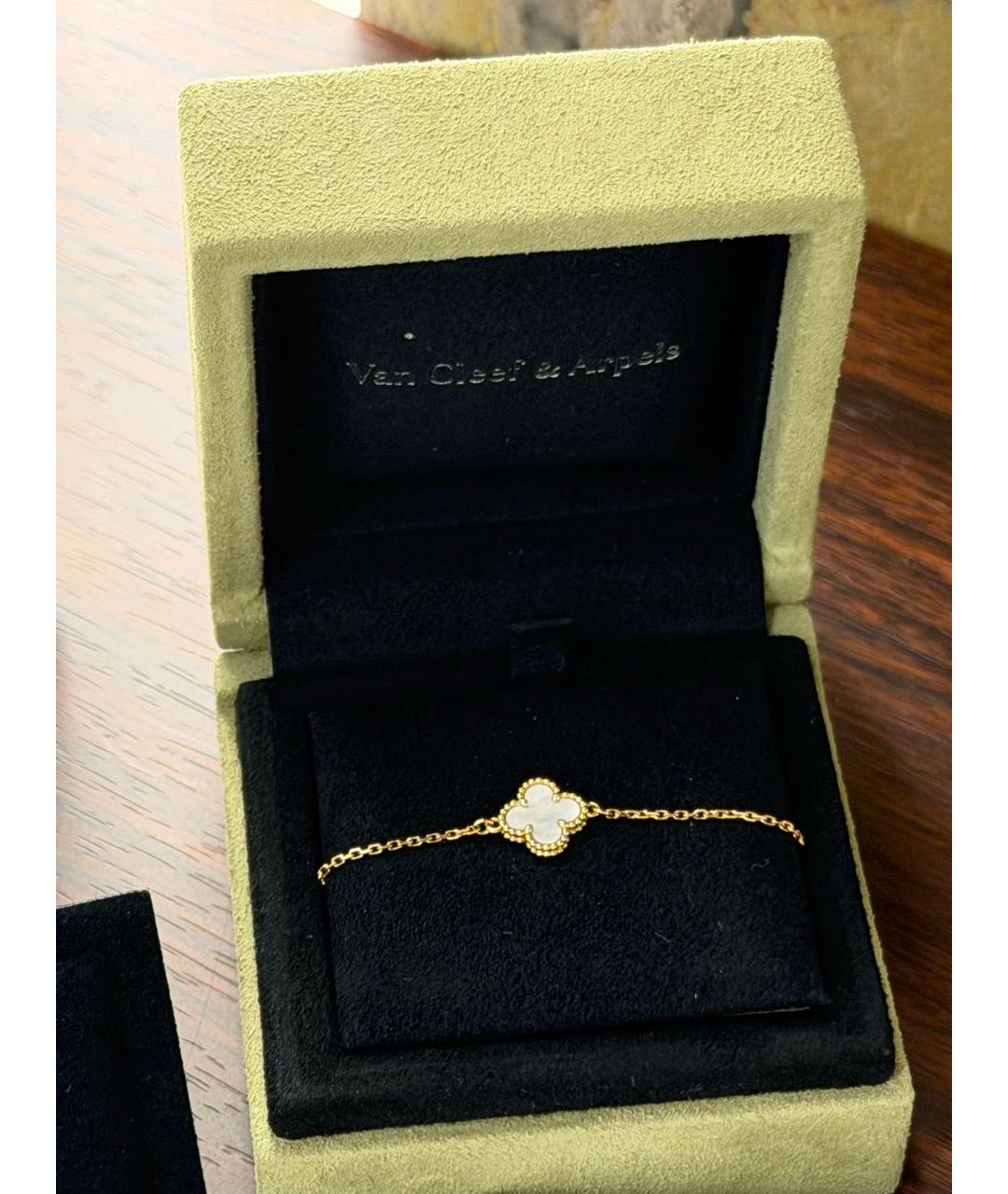 VAN CLEEF & ARPELS Белый браслет из желтого золота, фото 3