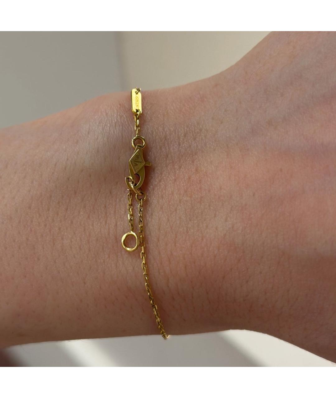 VAN CLEEF & ARPELS Белый браслет из желтого золота, фото 4