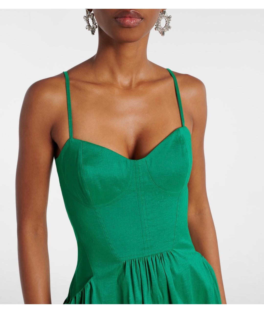 REBECCA VALLANCE Зеленые полиэстеровое коктейльное платье, фото 4