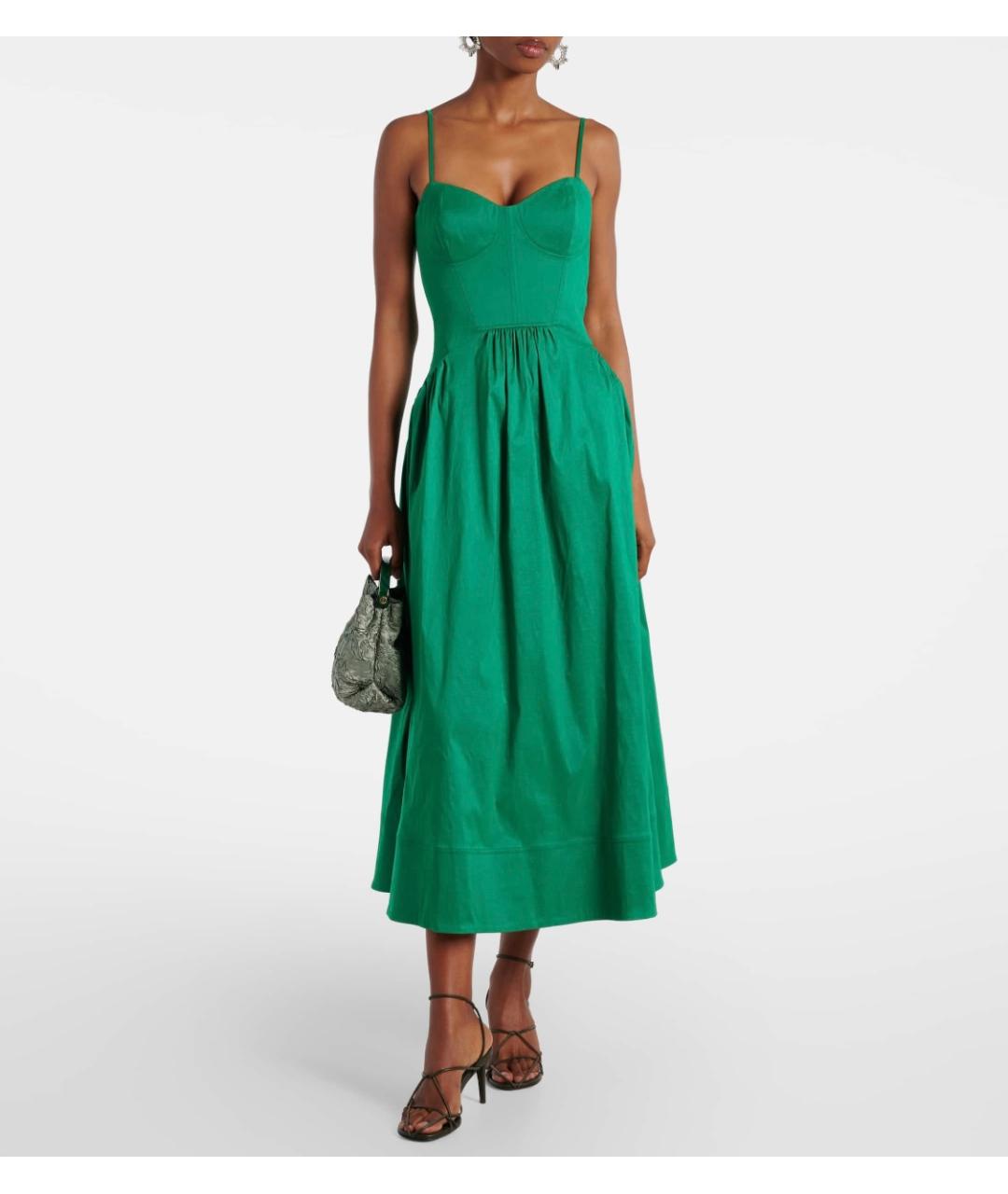 REBECCA VALLANCE Зеленые полиэстеровое коктейльное платье, фото 2