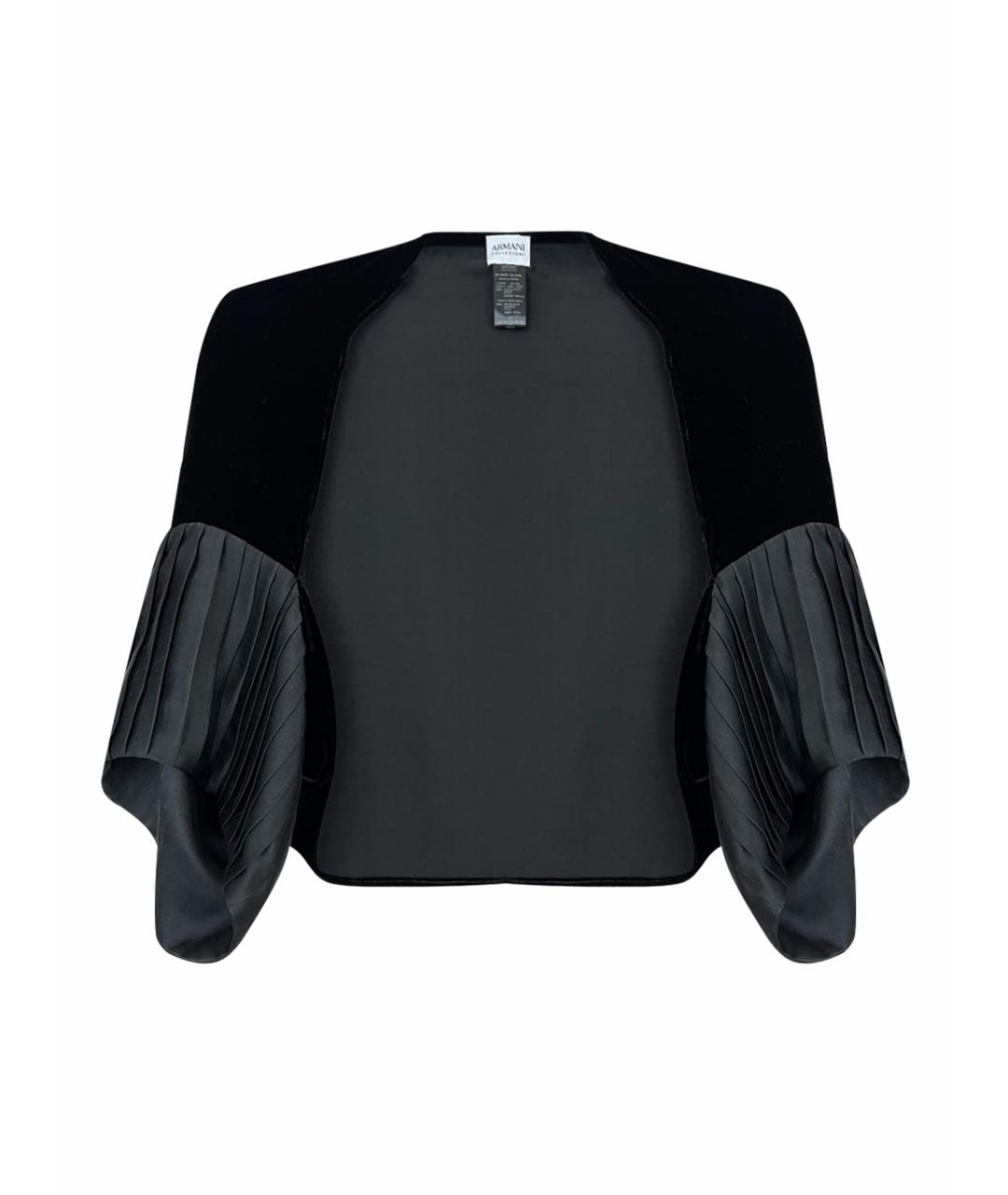 ARMANI COLLEZIONI Черное шелковое вечернее платье, фото 1