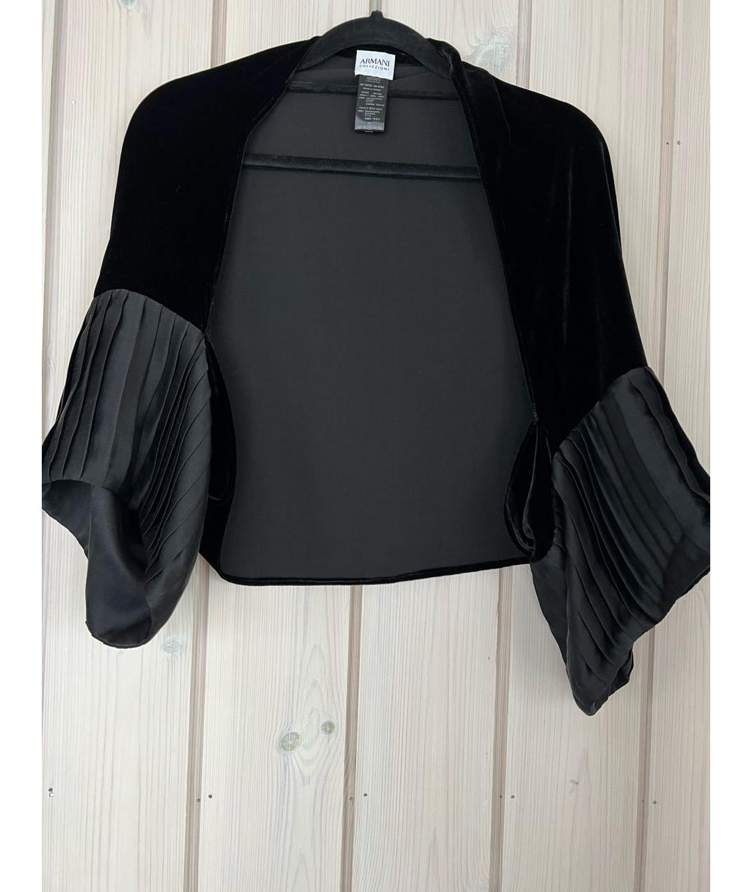 ARMANI COLLEZIONI Черное шелковое вечернее платье, фото 5