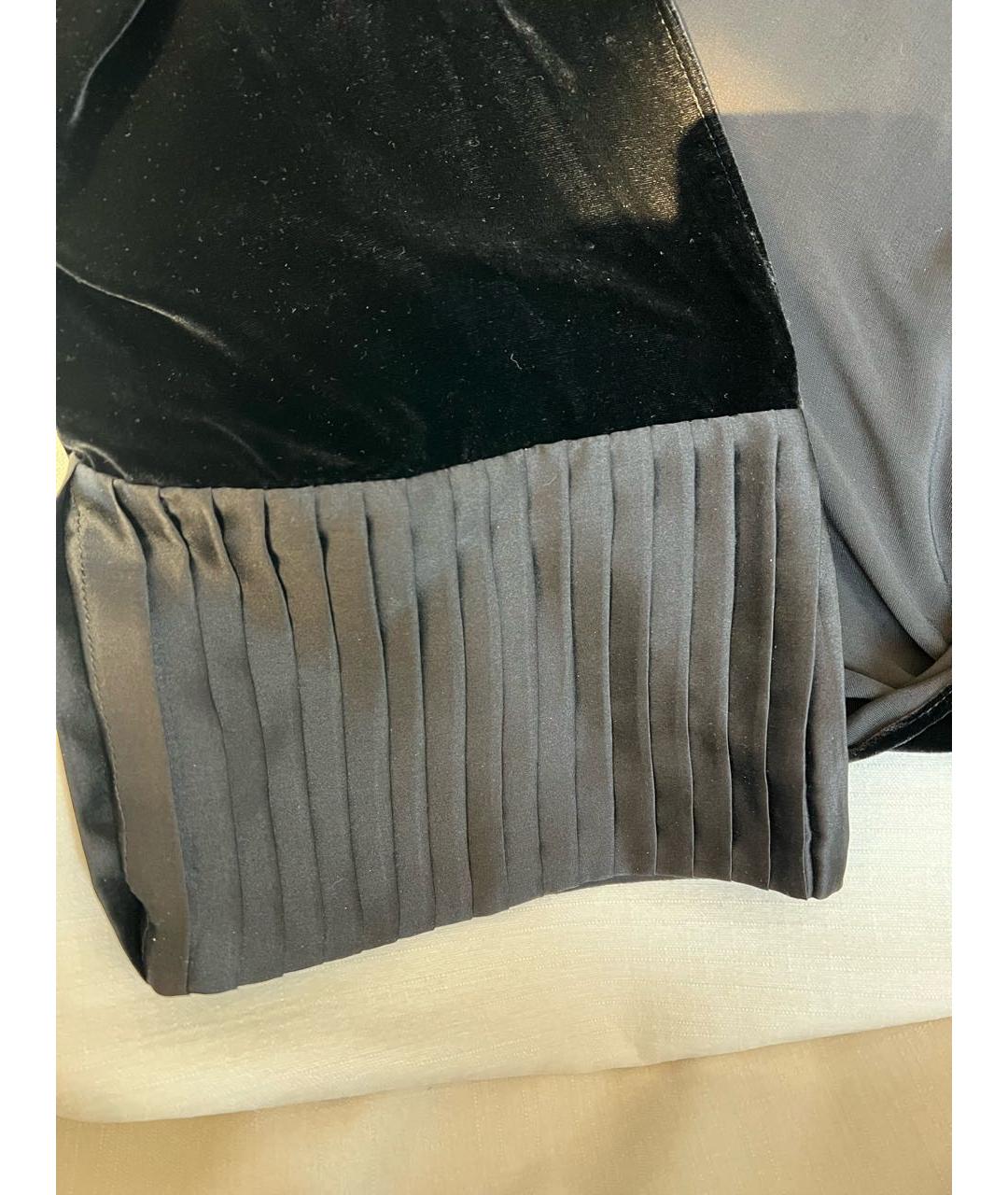 ARMANI COLLEZIONI Черное шелковое вечернее платье, фото 4