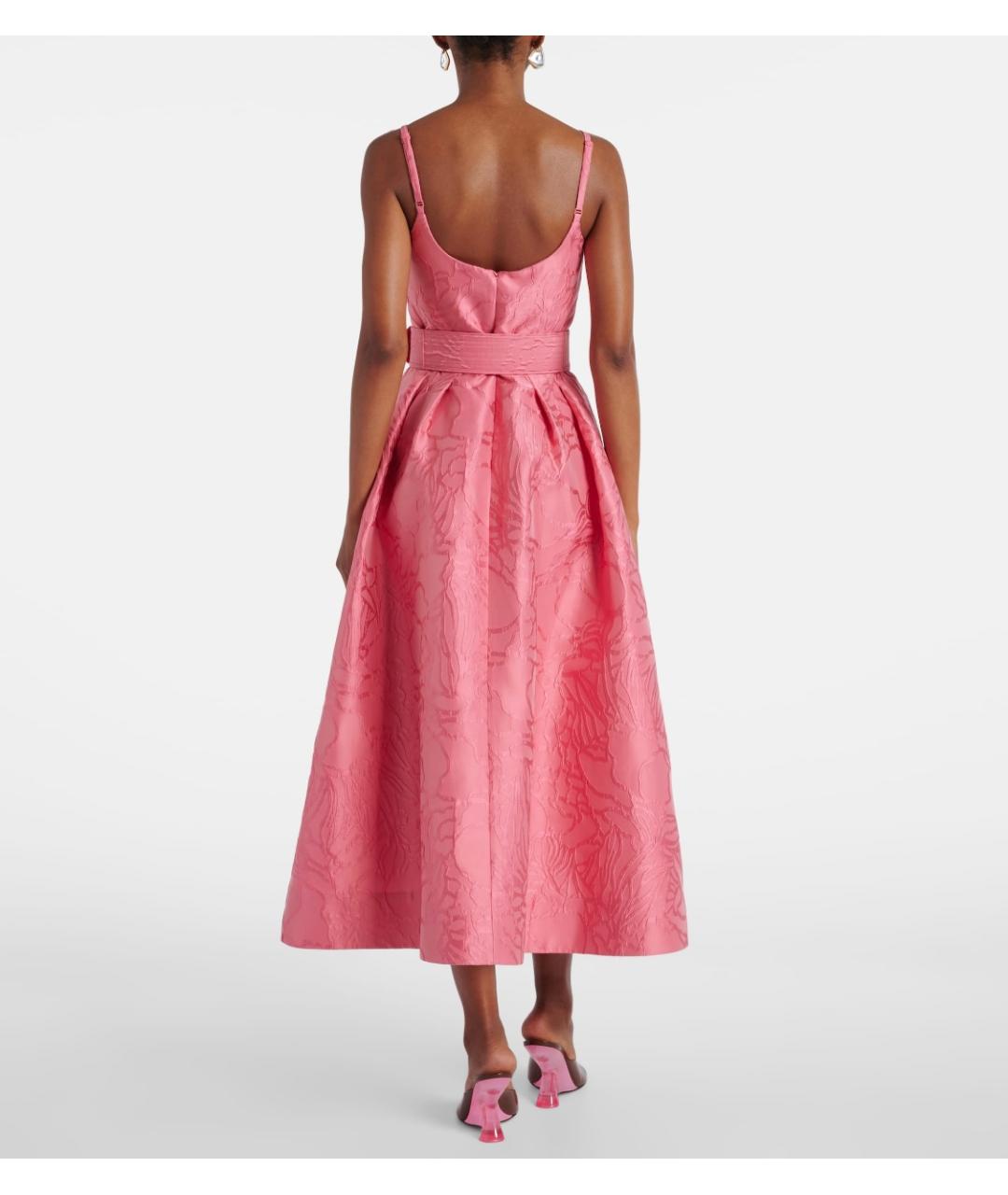 REBECCA VALLANCE Розовое полиэстеровое коктейльное платье, фото 3