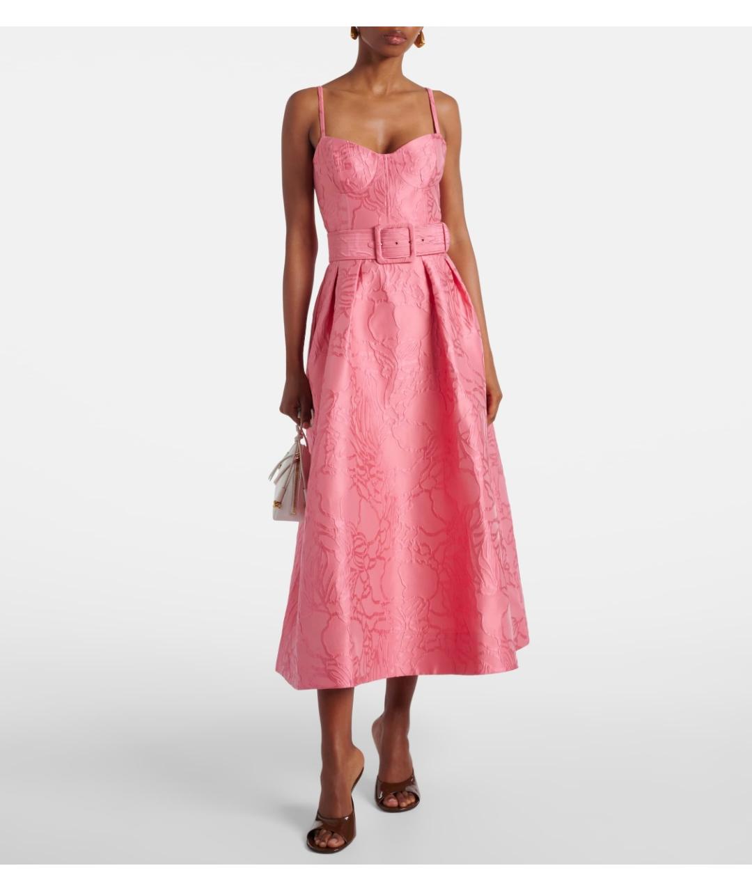 REBECCA VALLANCE Розовое полиэстеровое коктейльное платье, фото 2