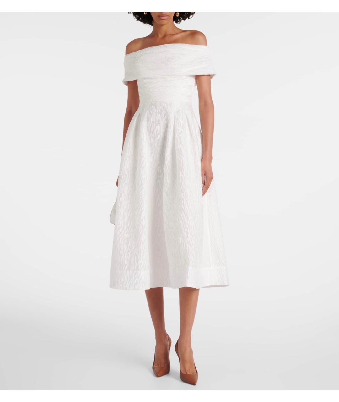 REBECCA VALLANCE Белое полиэстеровое коктейльное платье, фото 2