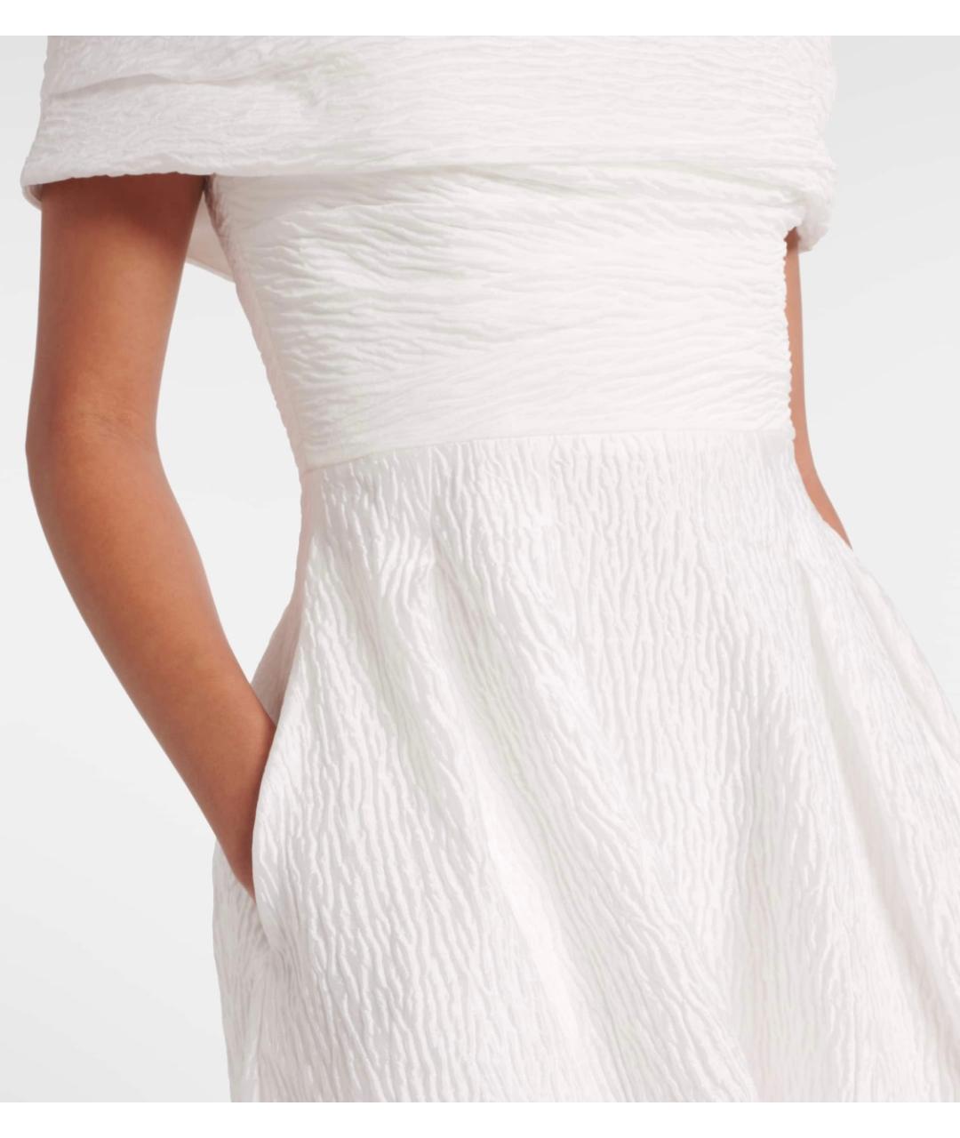 REBECCA VALLANCE Белое полиэстеровое коктейльное платье, фото 5