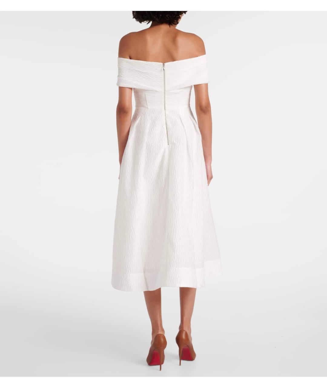 REBECCA VALLANCE Белое полиэстеровое коктейльное платье, фото 3