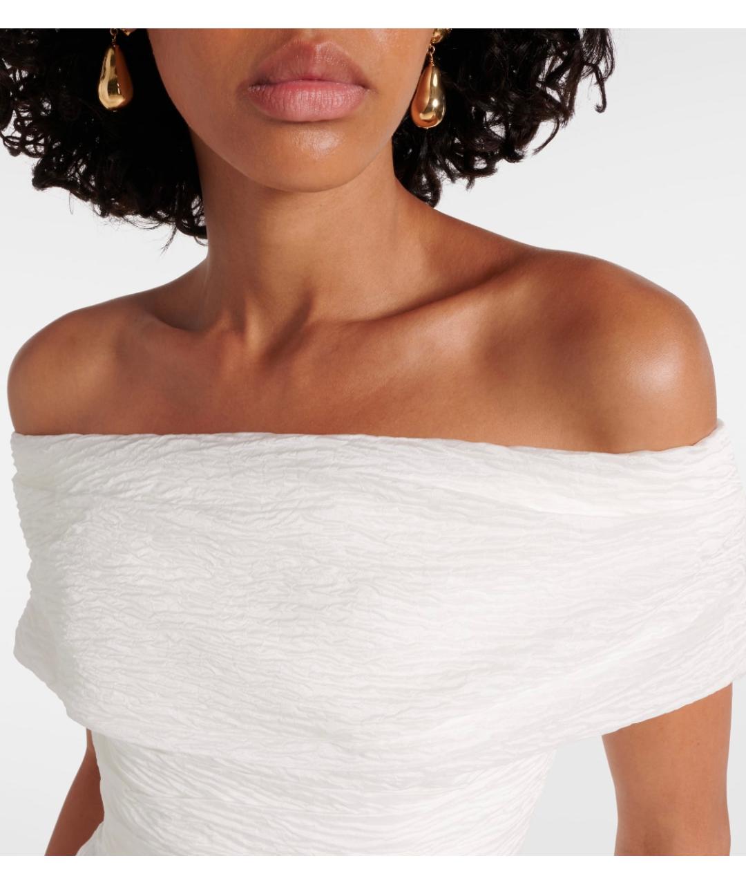 REBECCA VALLANCE Белое полиэстеровое коктейльное платье, фото 4