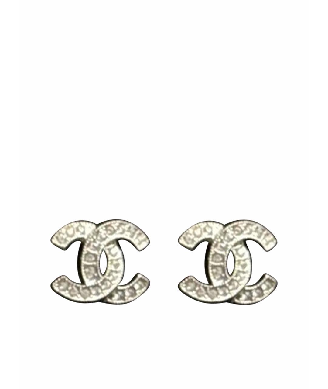 CHANEL Серебряные серьги, фото 1